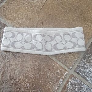 Coach Silver Winter Headband